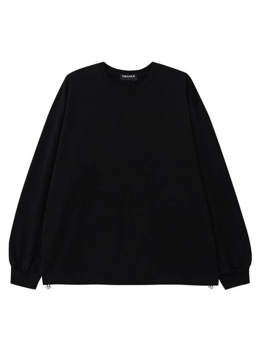 Back slit string long sleeve black - THEN OUR - BALAAN 2