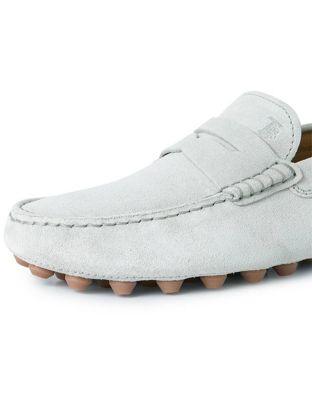 Gommino Bubble Suede Driving Shoes White - TOD'S - BALAAN 8