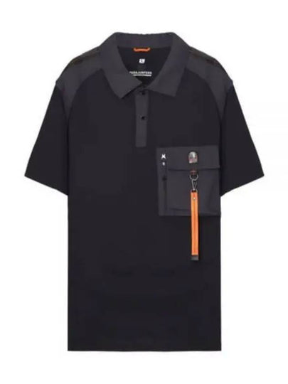 Men's Rescue Zwart Polo Shirt Black - PARAJUMPERS - BALAAN 2