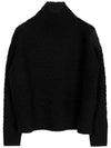 23FW Black Valdese Wool Cashmere Sweater VALDESE 011 - MAX MARA - BALAAN 1