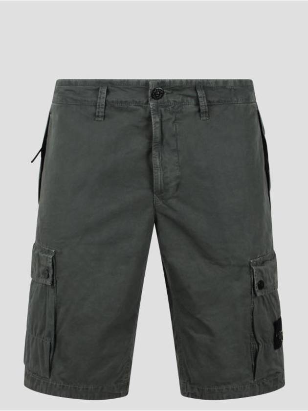 Cargo Bermuda Shorts Green - STONE ISLAND - BALAAN 2