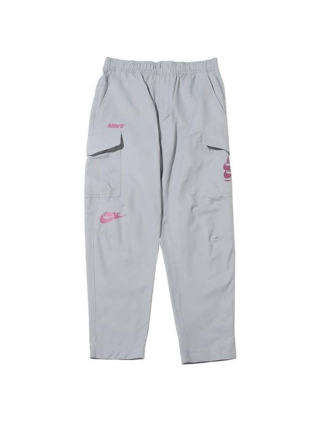 Essential Woven Cargo Straight Pants Grey - NIKE - BALAAN 1