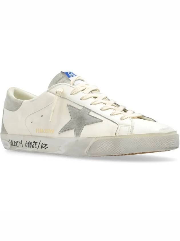 Super Star Suede Leather Low Top Sneaker White - GOLDEN GOOSE - BALAAN 4