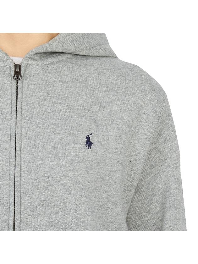 Women s Logo Hooded Zip Up Jacket Gray - POLO RALPH LAUREN - BALAAN 11