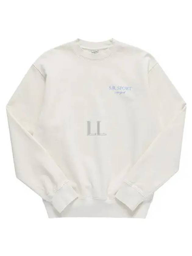 Wimbledon Logo Cotton Sweatshirt Milk - SPORTY & RICH - BALAAN 2