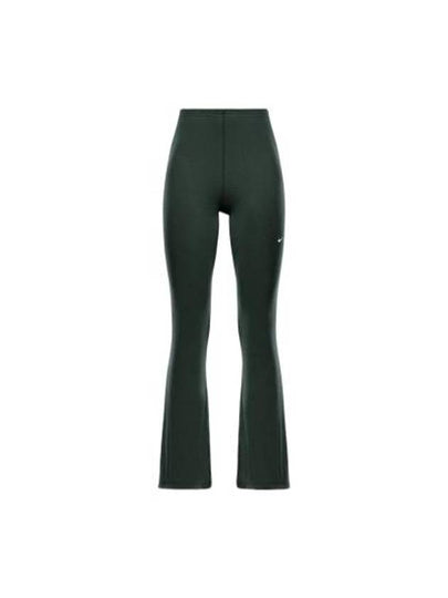 Tight Mini Rib Flared Leggings Green - NIKE - BALAAN 2