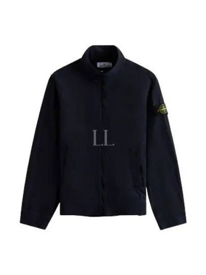 Tela Mock Neck Zip-up Jacket Navy - STONE ISLAND - BALAAN 2