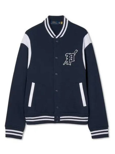 fleece baseball jacket navy - POLO RALPH LAUREN - BALAAN 1