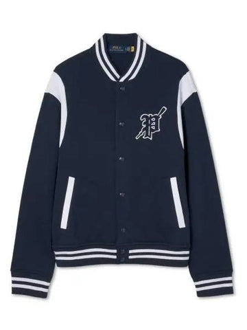 fleece baseball jacket navy - POLO RALPH LAUREN - BALAAN 1