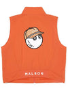 Bag bucket woven full zip up vest ORANGE WOMAN - MALBON GOLF - BALAAN 2