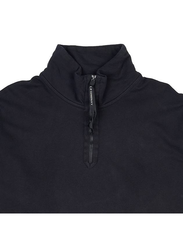 Lens Wappen Half Zip Sweatshirt Black - CP COMPANY - BALAAN 4