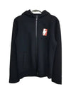 Lightning Bolt Zip Up Hoodie Black - NEIL BARRETT - BALAAN 1