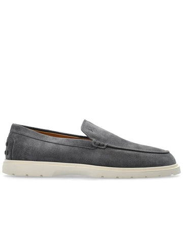 Tod’s Suede Loafers Shoes, Men's, Grey - TOD'S - BALAAN 1