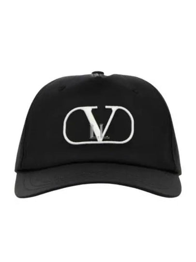 V Logo Ball Cap Black - VALENTINO - BALAAN 2