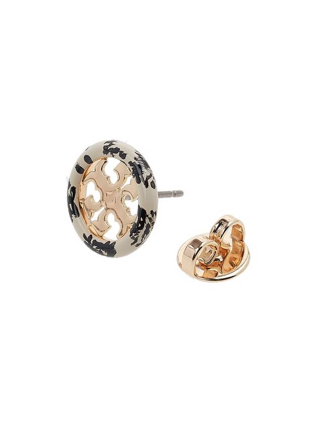 Miller Painted Stud Earrings Ivory - TORY BURCH - BALAAN 7