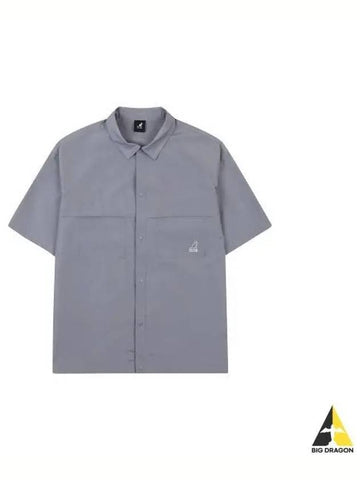 Pentagon half sleeve shirt 7058 gray - KANGOL - BALAAN 1