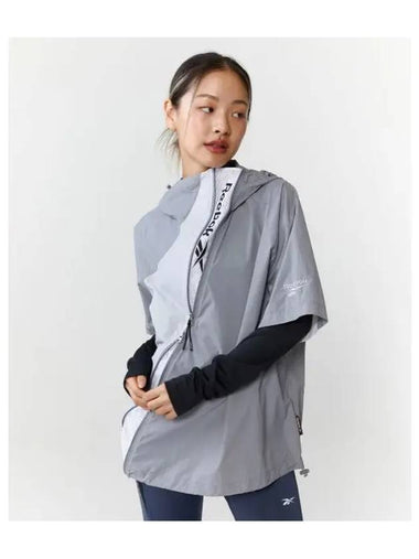 Hidden ventil short sleeve hooded anorak gray - REEBOK - BALAAN 1