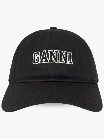 Ganni Baseball Cap, Women's, Black - GANNI - BALAAN 1