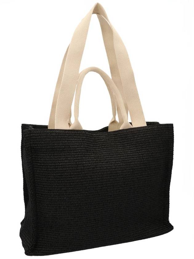 Raffia East West Tote Bag Black - MARNI - BALAAN 3