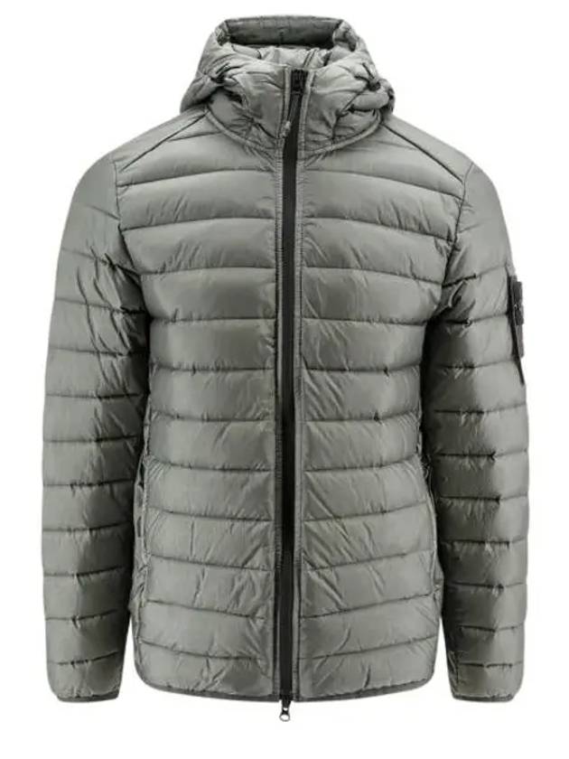 Loom Woven Chambers R Nylon Down TC Light Hoodie Down Jacket Green - STONE ISLAND - BALAAN 2