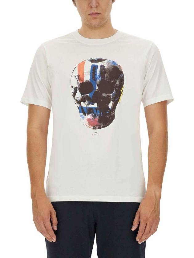 Paul Smith Short Sleeve T Shirt M2R 011R NP4685 01 WHITE - PAUL SMITH - BALAAN 8