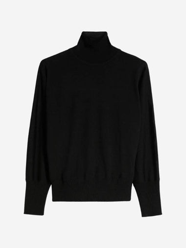 Talea Virgin Wool Knit Top Black - MAX MARA - BALAAN 1