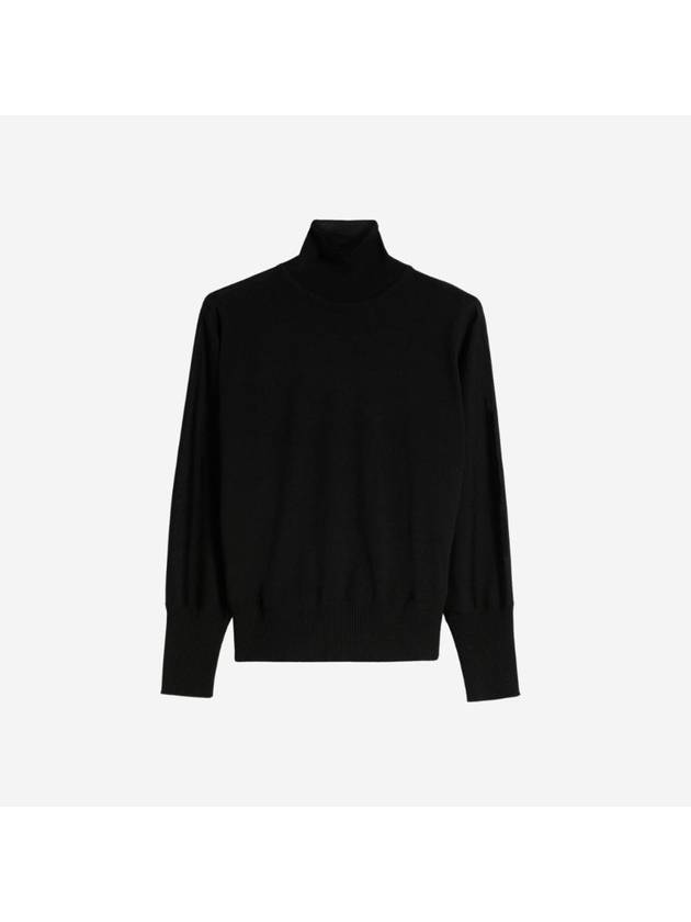 Talea Virgin Wool Knit Top Black - MAX MARA - BALAAN 1