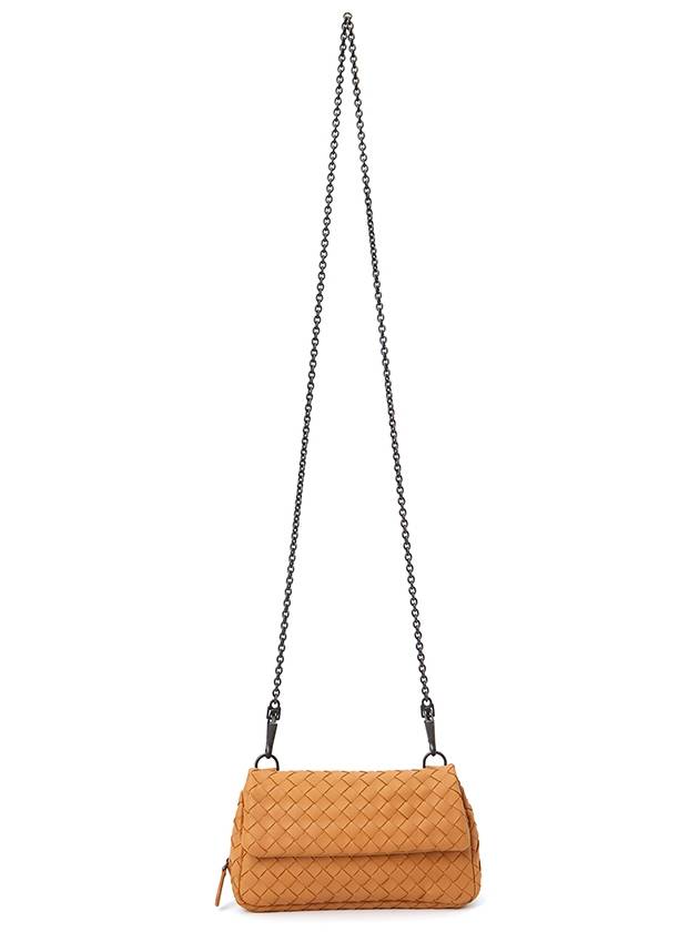 Intrecciato Nappa Chain Mini Shoulder Bag Orange - BOTTEGA VENETA - BALAAN 9