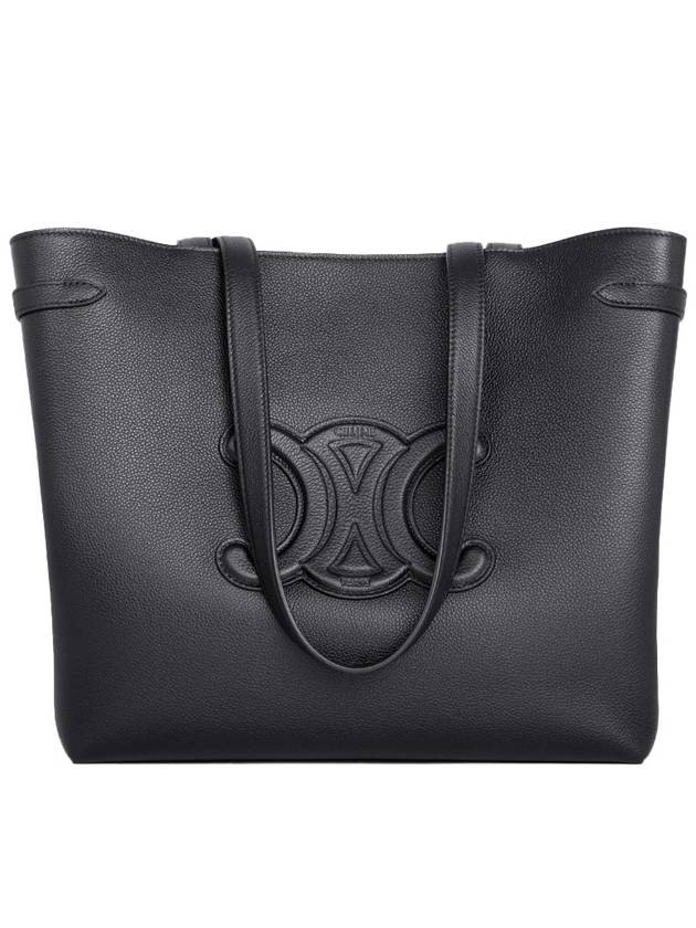 Cabas Anais Cuir Grain Calfskin Tote Bag Black - CELINE - BALAAN 2