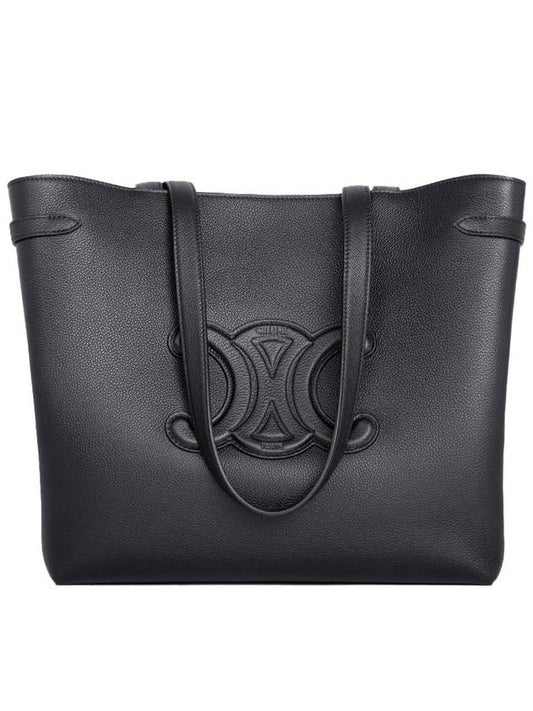 Cabas Anais Cuir Grain Calfskin Tote Bag Black - CELINE - BALAAN 2