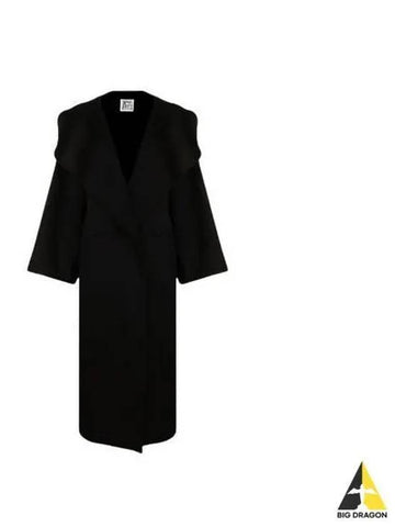 Toteme Women s Signature Wool Coat Black Brown 211110717 - TOTEME - BALAAN 1