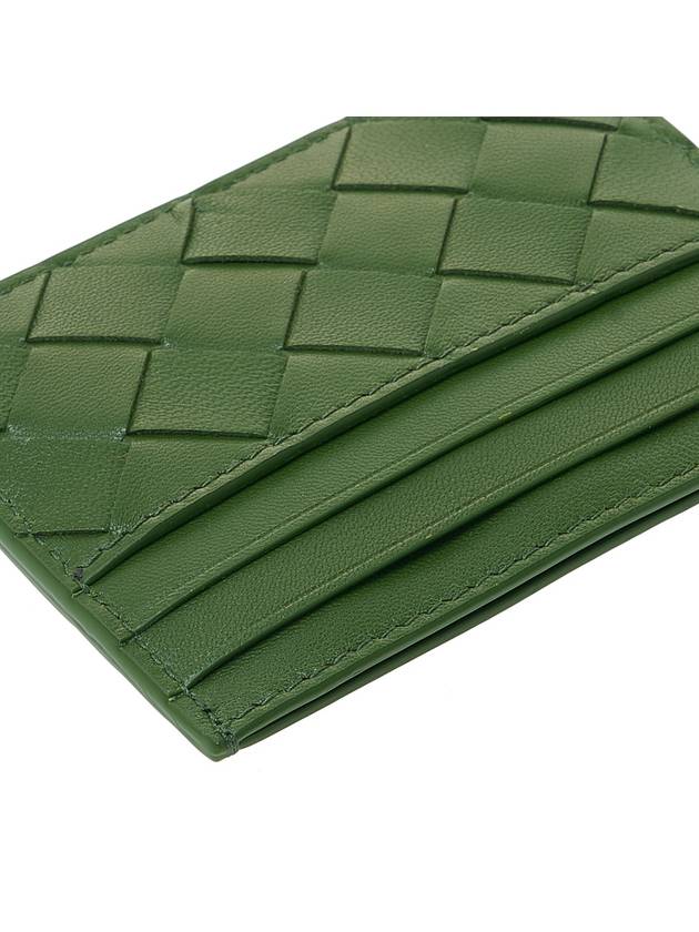 Intrecciato Leather Card Wallet Green - BOTTEGA VENETA - BALAAN 8