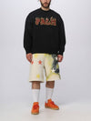 Logo Flames Vint Crew Sweatshirt Black - PALM ANGELS - BALAAN 4