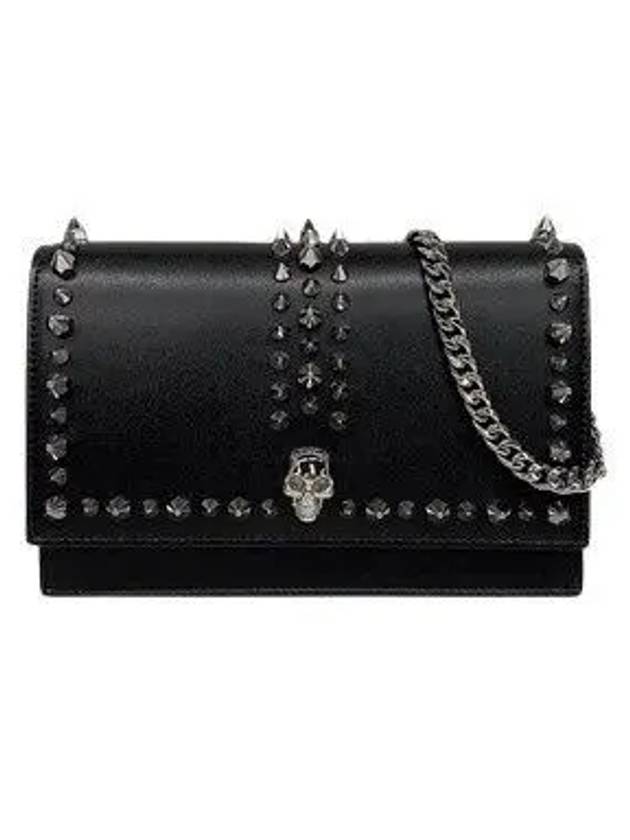 Skull Spike Mini Cross Bag Black - ALEXANDER MCQUEEN - BALAAN 2