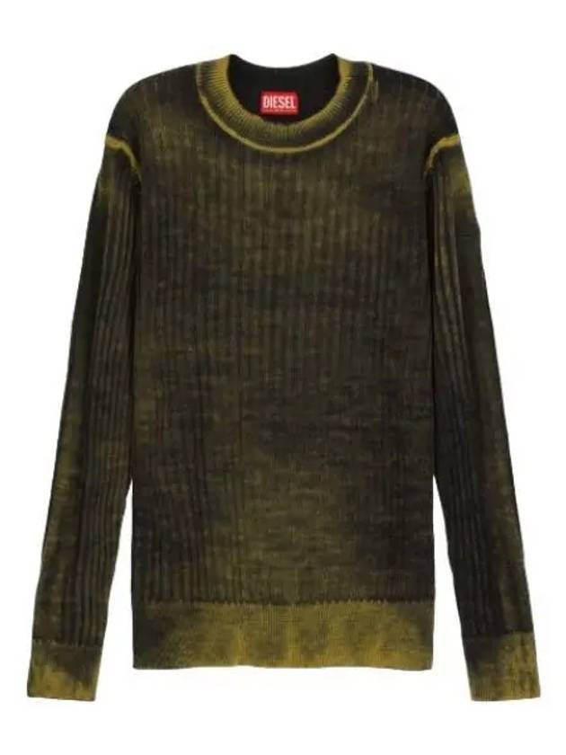 Andrero knit yellow long sleeve t shirt - DIESEL - BALAAN 1