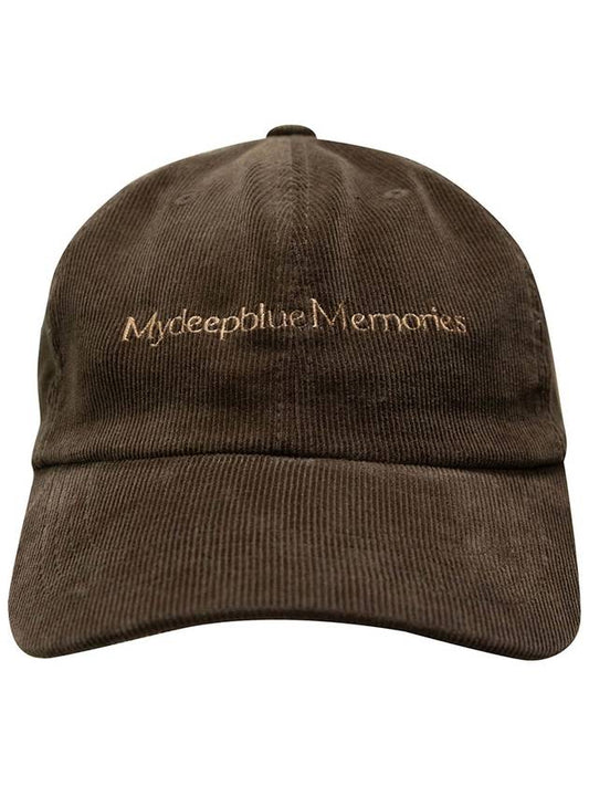 CORDUROY MM BALL CAP in brown - MYDEEPBLUEMEMORIES - BALAAN 1