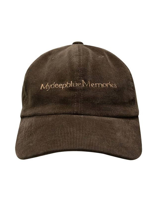 CORDUROY MM BALL CAP in brown - MYDEEPBLUEMEMORIES - BALAAN 2