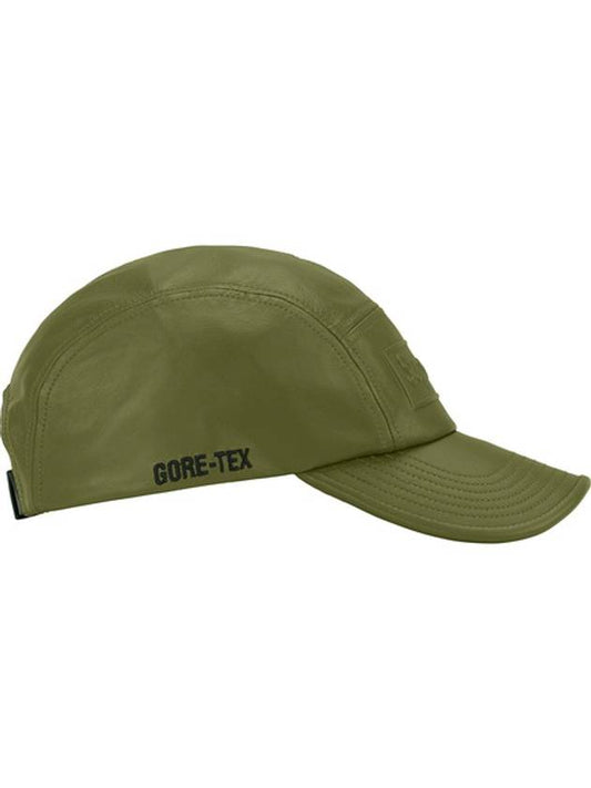 GoreTex Leather Camp Cap Olive - SUPREME - BALAAN 2