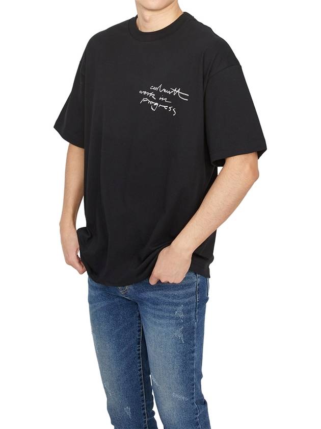 Pencil Short Sleeve T-Shirt Black - CARHARTT WIP - BALAAN 5