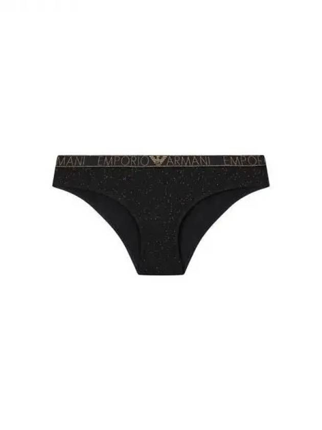 UNDERWEAR Women s Metal Logo Glitter Briefs Black 271288 - EMPORIO ARMANI - BALAAN 1