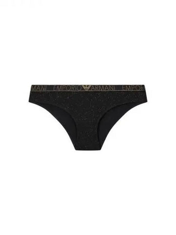 UNDERWEAR Women s Metal Logo Glitter Briefs Black 271288 - EMPORIO ARMANI - BALAAN 1