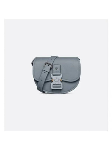 Gallop Mini Messenger Bag Gray Grain Calfskin - DIOR - BALAAN 1