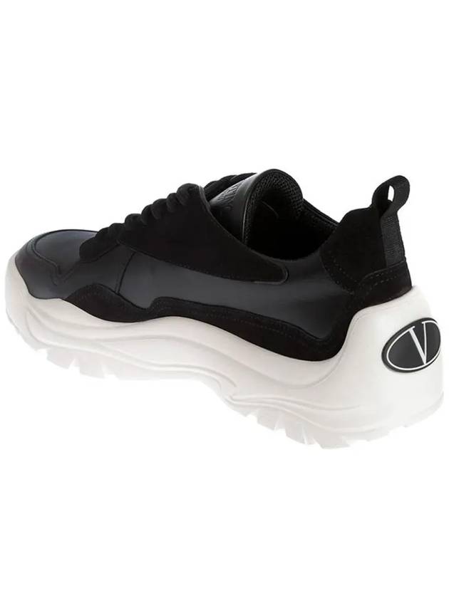 Gumboy Low-Top Sneakers Black - VALENTINO - BALAAN 5