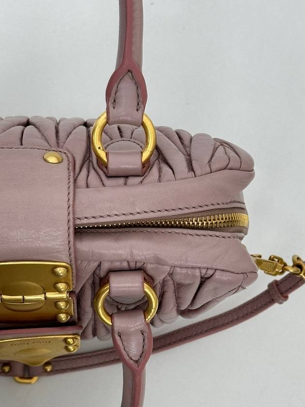 Indie Pink Matrasse Small Hobo Shoulder Bag 3VMIB15859 - MIU MIU - BALAAN 5