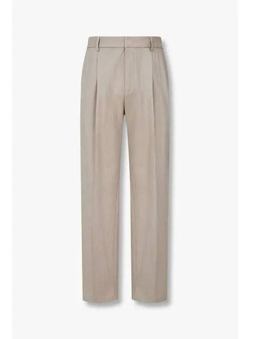 Men s Textured Tapered Pants Dark Beige - EMPORIO ARMANI - BALAAN 1