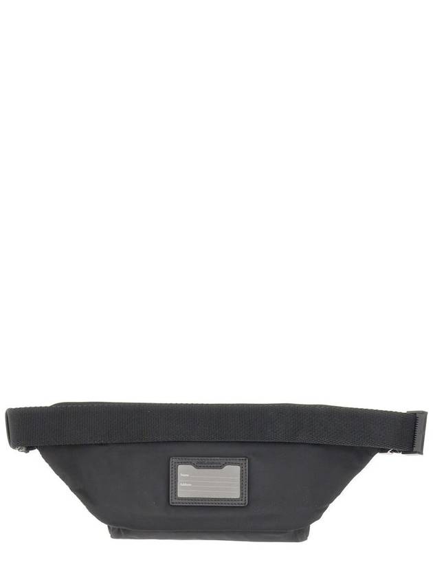 Logo Rubberized Nylon Small Belt Bag Black - DOLCE&GABBANA - BALAAN 3