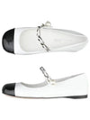 Miu Miu Patent Leather Ballerina Flats Black White - MIU MIU - BALAAN 2