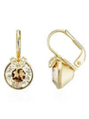 Bella V Drop Earrings Gold - SWAROVSKI - BALAAN 5