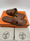 Izmir Leather Slippers Gold - HERMES - BALAAN 3