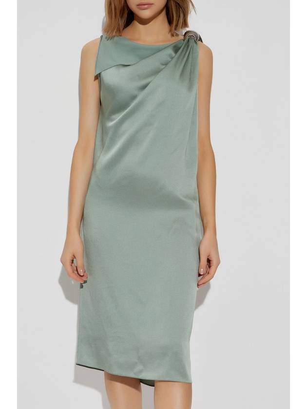 Lanvin Satin Dress, Women's, Green - LANVIN - BALAAN 3